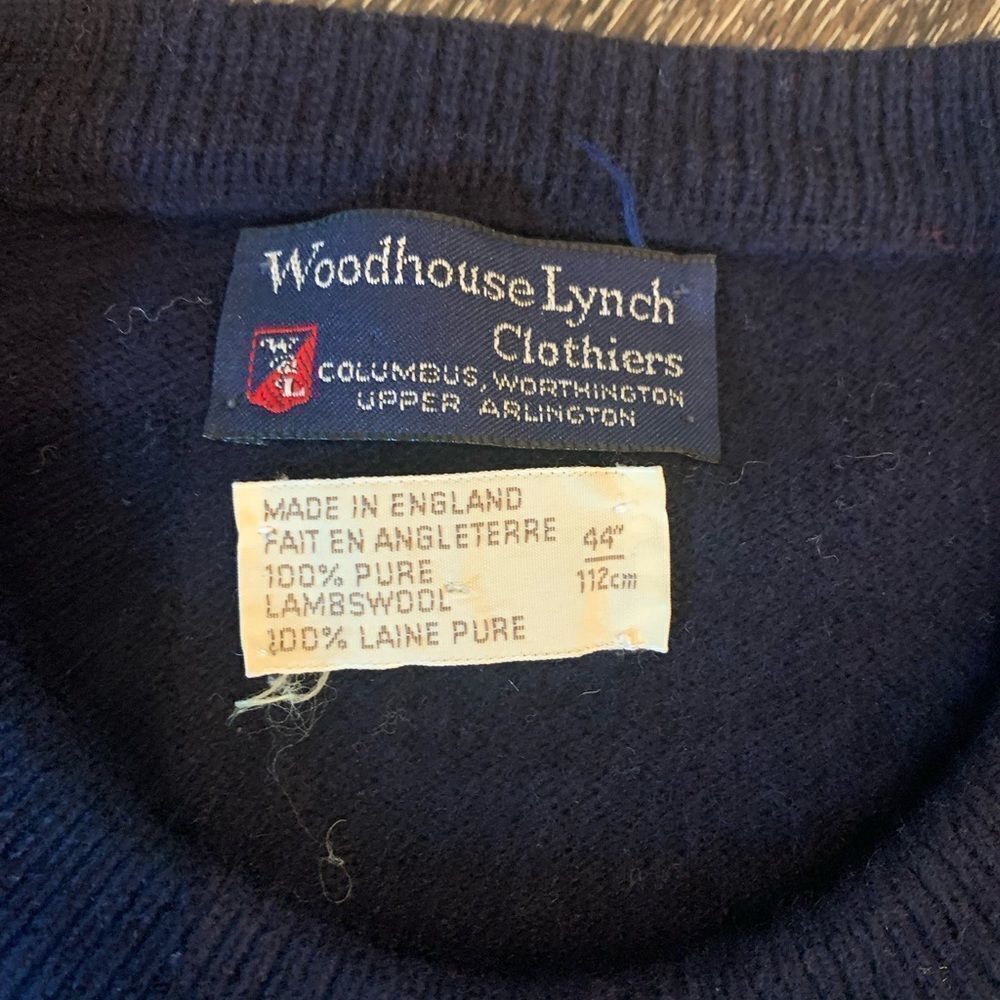 Woodhouse Lynch Vintage Plaid Wool Sweater XL 44